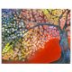 Vibrant Tree Oil Canvas Painting by Artist Debayan Kundu 18 x 12 Inches